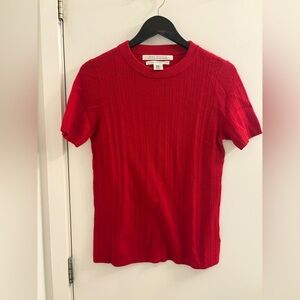 Lightweight Rib Knit Merino Wool T-Shirt